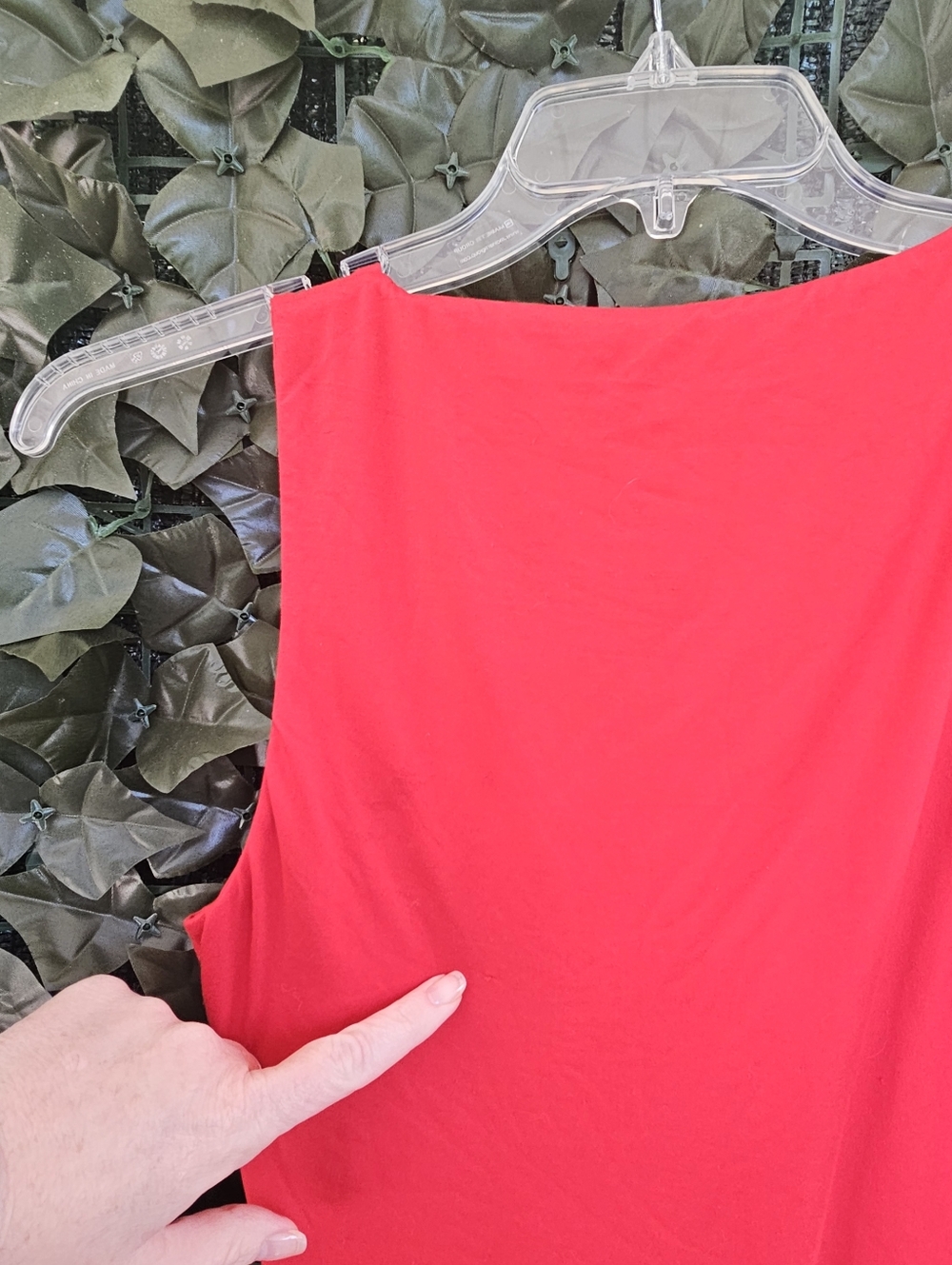 Naked Wardrobe Women's Red V-Neck Tank Maxi Bodycon Dress NWT - Picture 6 of 11